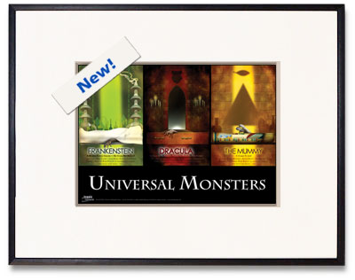 Universal Monsters Triptych Print